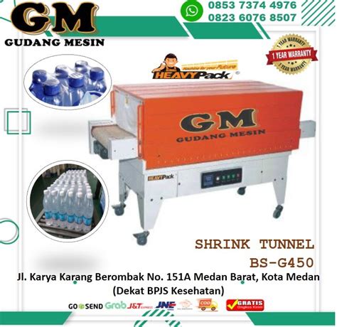 Jual Mesin Penyusut Plastik Thermal Shrink Tunnel Heavypack Bs G