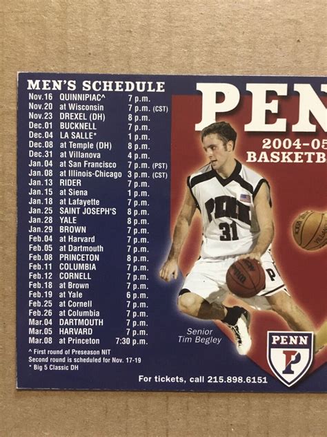 200405 University Of Pennsylvania Penn Quakers Basketball Magnet ...