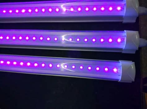 365nm 395nm Uv Light T8 Light 4ft Purple Uv Lamp 85 265v Integrated Led