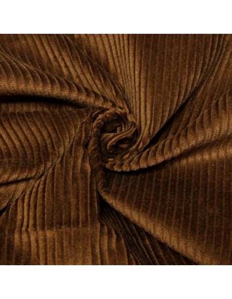 Velours Côtelé Jumbo Marron Vendu Au Mètre Tissu Pour Vêtements Et