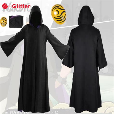 Anime Akatsuki Tobi Obito Naruto Cosplay Traje Para Homens Adultos