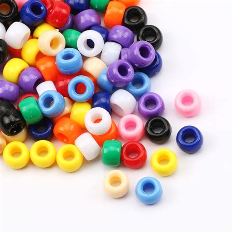 PH PandaHall 100pcs Lampwork Glass European Beads Large Hole Beads