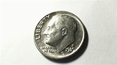 1985 P Roosevelt Dime For Sale Buy Now Online Item 323471