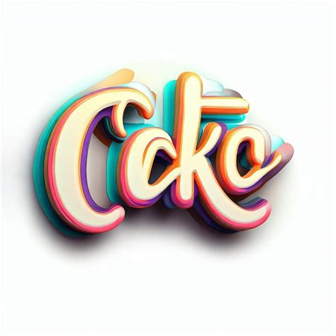 Premium Ai Image Cake D Text Effect