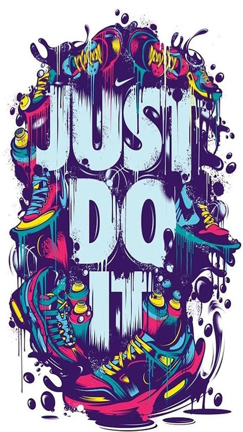 Nike Just Do It Poster Wallpaper Art Etsy