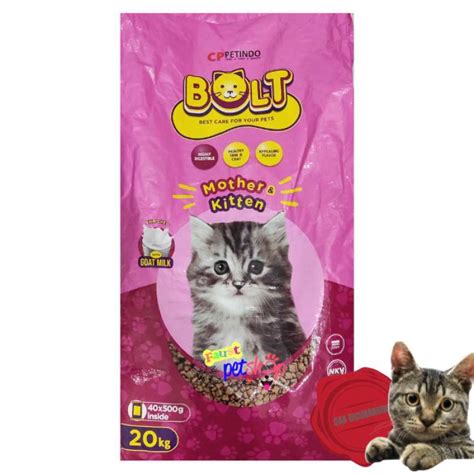 Jual Bolt Mother Kitten 20 Kg With Goat Milk Makanan Kucing Kering