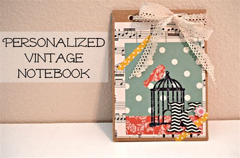 Thrifty Stashy Snap Swap Personalized Vintage Notebook Sew Woodsy