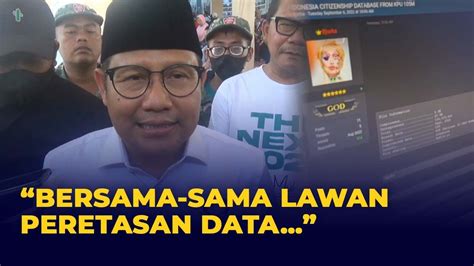 Cak Imin Ajak Masyarakat Perangi Peretasan Data Yang Dilakukan Bjorka