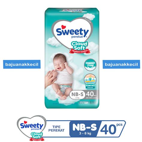 Jual Sweety Silver NB S40 Perekat Newborn Comfort Cloud Soft Popok Bayi