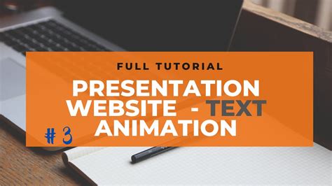 Presentation Website 3 Text Animation HTML CSS CRASH COURSE