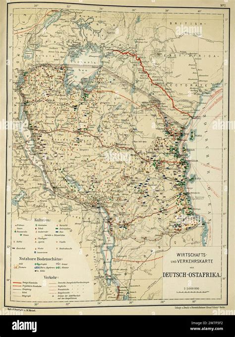 Wirtschafts Atlas Der Deutschen Kolonien Stock Photo Alamy