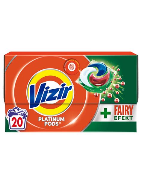 Vizir Platinum Pods Fairy Efekt Kapsu Ki Do Prania Biel Szt