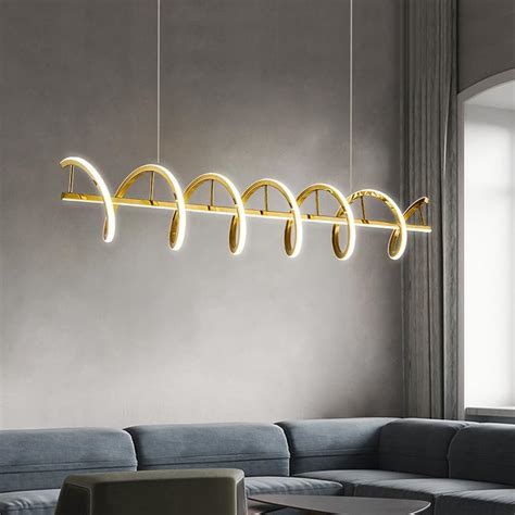 Buy CITRA 1000MM Glossy Gold LED Pendant Chandelier Twisty Curl Lights