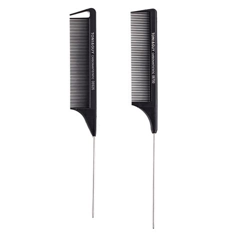 Wholesale Antistatic Metal Pin Tail Comb Carbon Material Hair Cutting