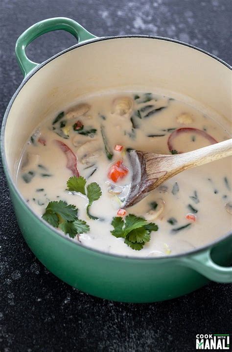 The Vegan Version Of The Popular Thai Soup This Vegan Tom Kha Gai Is