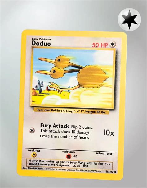 Doduo 48 102 MP Base Set TCG Coleccionistas