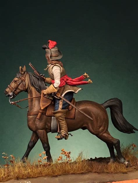 Bavarian Cavalier 17th Century By Rod Curtis Putty Paint 17th