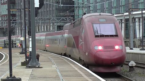 Thalys Vertrekt Van Station Amsterdam Centraal Youtube