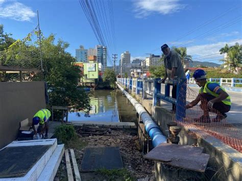 Iniciam as obras de manutenção da Ponte sobre o Rio Perequê O Atlântico