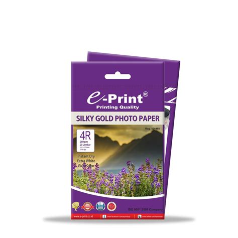 Jual Kertas Foto Silky Gold Photo Paper Ukuran R Gsm Lembar E