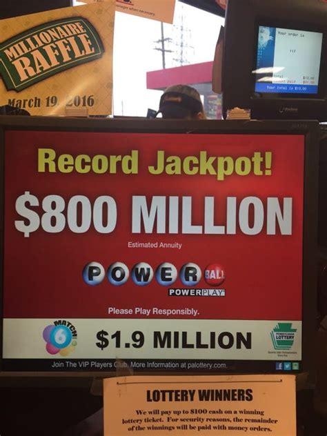 Powerball Jackpot Hits 800 Million