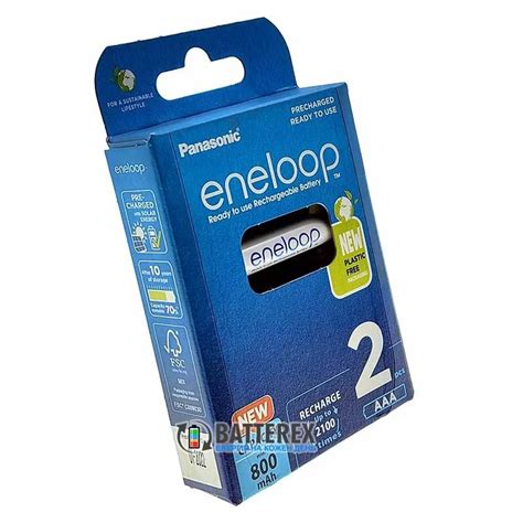 Aaa Panasonic Eneloop 800 Mah Bk 4mcde 2be Ecobox 2 аккумулятора в