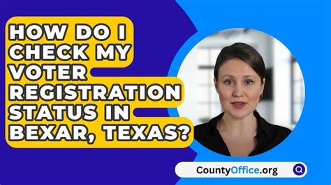 How Do I Check My Voter Registration Status In Bexar County Texas Youtube