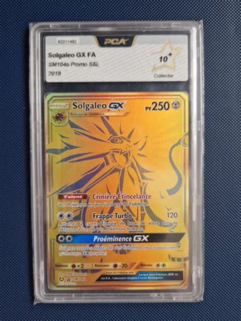 Carte Pok Mon Solgaleo Gx Fa Gold Promo Soleil Et Lune Sm A Pca