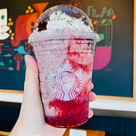 Starbucks Secret Menu Peach Raspberry Crisp Frappuccino Starbmag