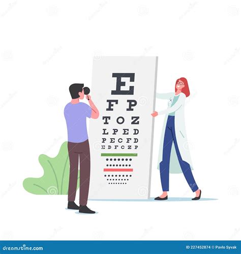 Ophthalmologist Doctor Check Up Patient Eyesight For Vision Correction