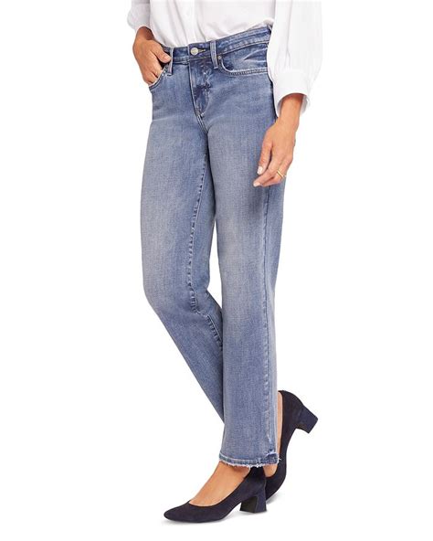 Nydj Emma High Rise Relaxed Slender Straight Jeans In Romance