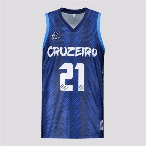 Camiseta Regata Artiglio Cruzeiro Basquete I 2021 Infantil Centauro