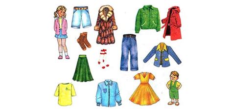 Карточки «Одежда» на английском и русском языках — Растет дочка, растет сын