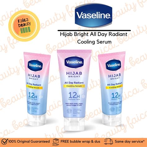 Jual Vaseline Hijab Bright All Day Radiant Cooling Serum Ml Shopee