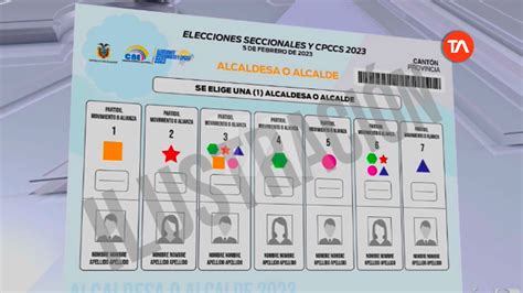 Dise O De Papeletas Para Elecciones Seccionales Est Listo Youtube