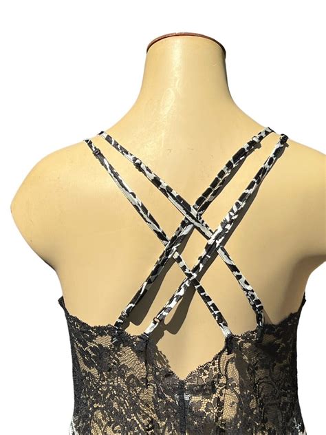 Vintage Victorias Secret Lingerie Nightie Chemise Sli Gem
