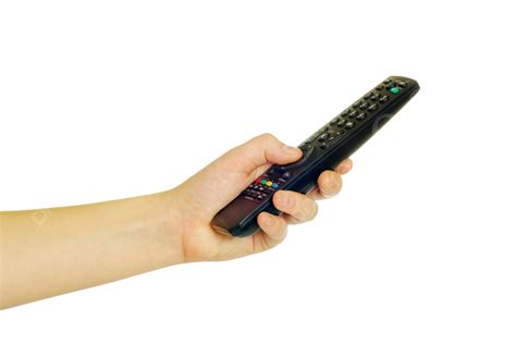 Remote Control In Hand Computer Hand Press Television PNG