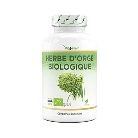 Herbe Dorge Bio 365 Gélules Hautement Dosé Avec 1500mg Par Port