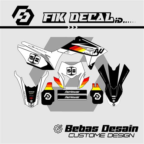 Jual Decal Crf L Desain Baru Custom Bebas Warna Bisa Pakai No Dan