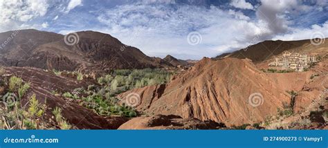 Morocco Africa Dades Valley Winding Road Clay Village Old Town