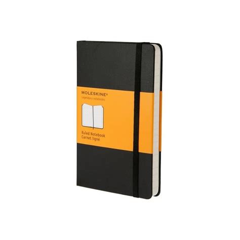 Moleskine Ruled Black Notebook Pocket Hard Cover 90 X 140mm