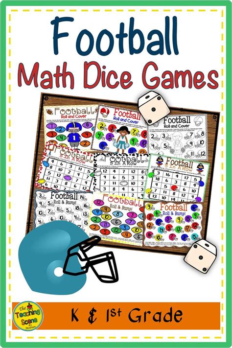 Football Math Dice Games Math Football Math Facts Math