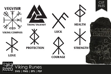 Viking Rune Svg Vegvisir With Rune Svg Hand Drawn Vik