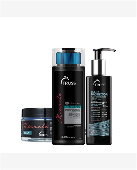 Riachuelo Kit Truss Miracle Shampoo Máscara e Hair Protector 3 produtos