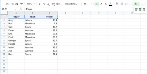 How to Create a Table in Google Sheets (Step-by-Step)