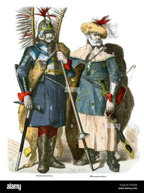 Polish Soldiers From The 16th Century A Lanzenreiter And Stock Photo