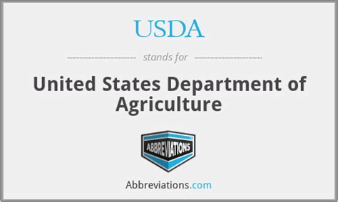 Usda United States Department Of Agriculture