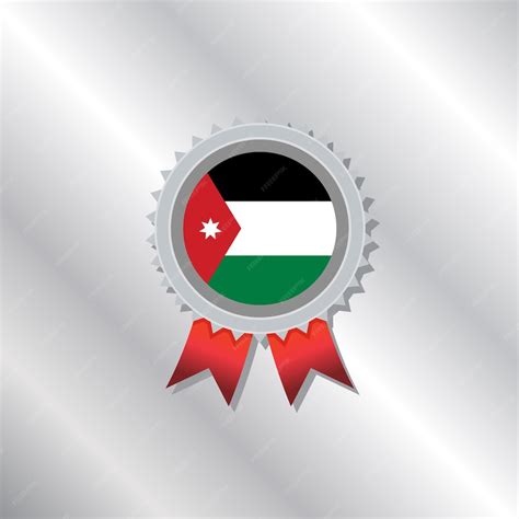 Premium Vector Illustration Of Jordan Flag Template