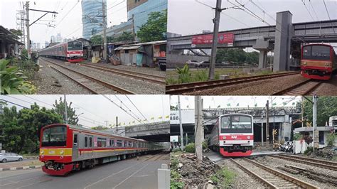 Kompilasi Kereta Api Krl Hunting Dari Stasiun Palmerah Rute Tanah Abang