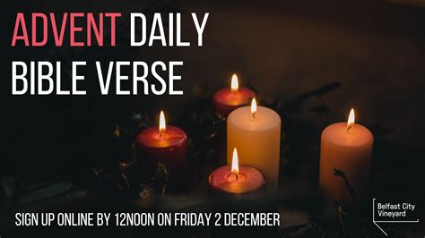 Advent Daily Bible Verse Belfast City Vineyard